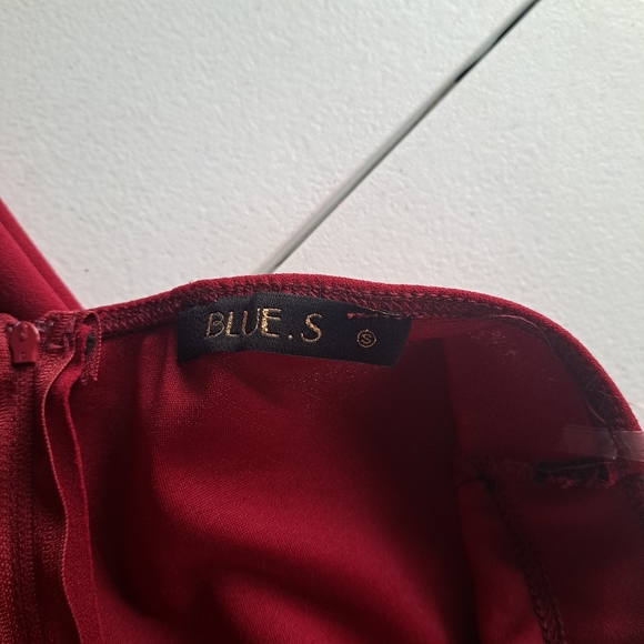 Burgundy Jumpsuit Versace print - Picture 4 of 7